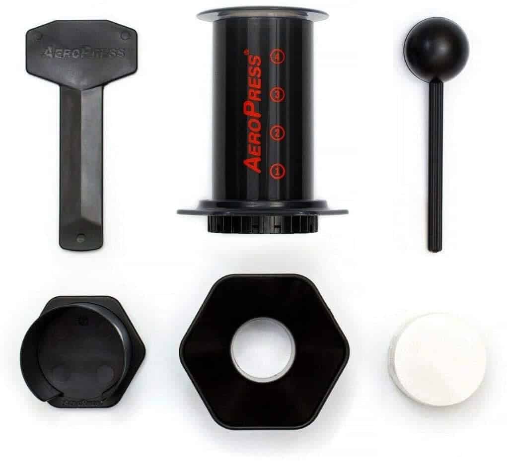 Aeropress Coffee Maker with accessories